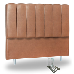 Cabeceira Casal Estofada 140cm Carla Corino com Frames:whisky - 2