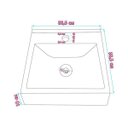 Ver imagem 3 de Cuba Quadrada Sobrepor Torneira CA04 e Valvula Click Metal