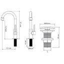 Ver imagem 4 de Cuba Quadrada Sobrepor Torneira CA04 e Valvula Click Metal