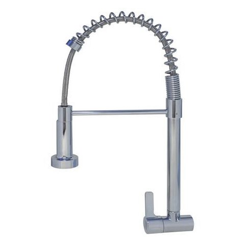 Torneira Gourmet de Cozinha de Parede Acqua Metais Cromada Prateado Cromado