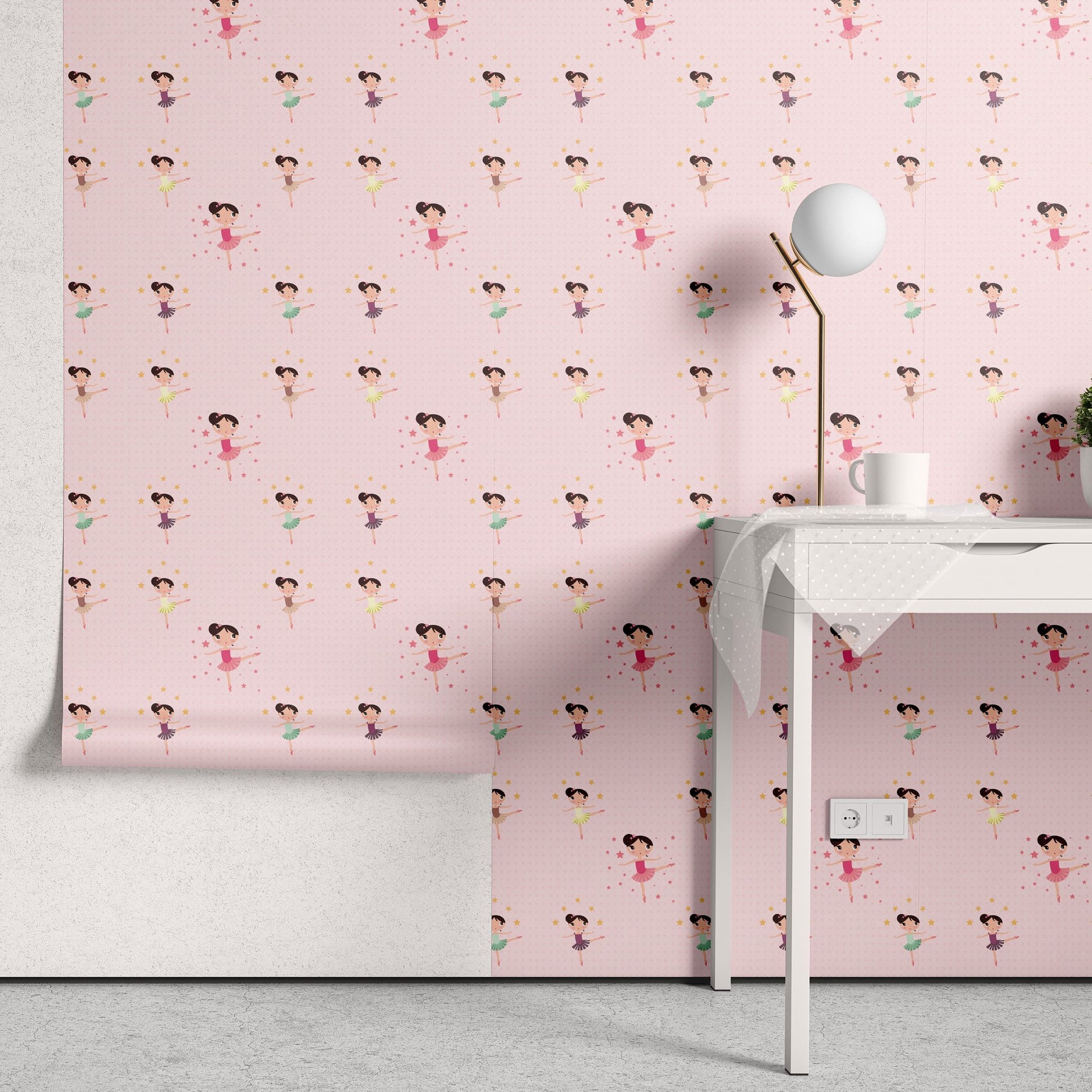 Papel de Parede Adesivo Menina Bailarina 8 - 2