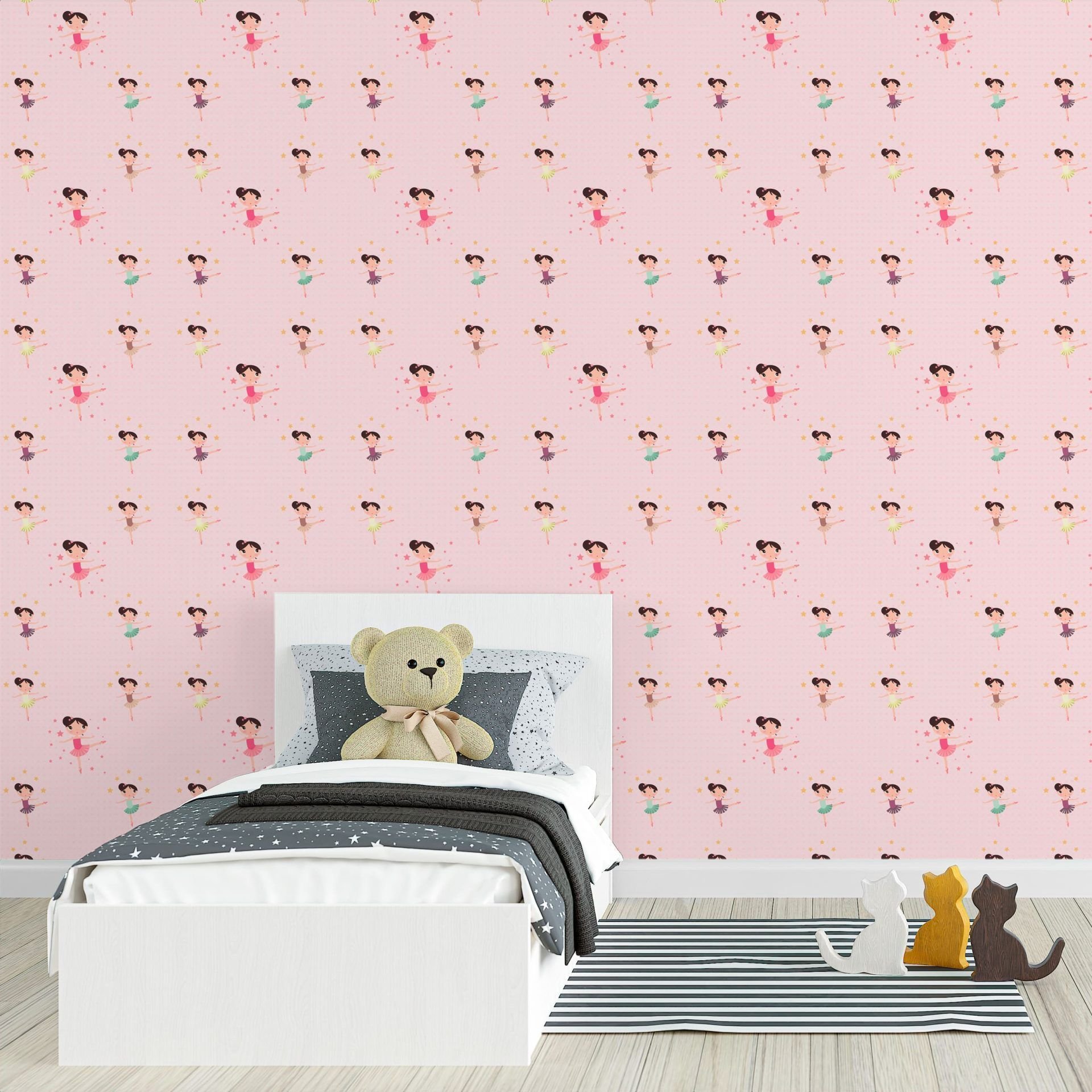 Papel de Parede Adesivo Menina Bailarina 8 - 1