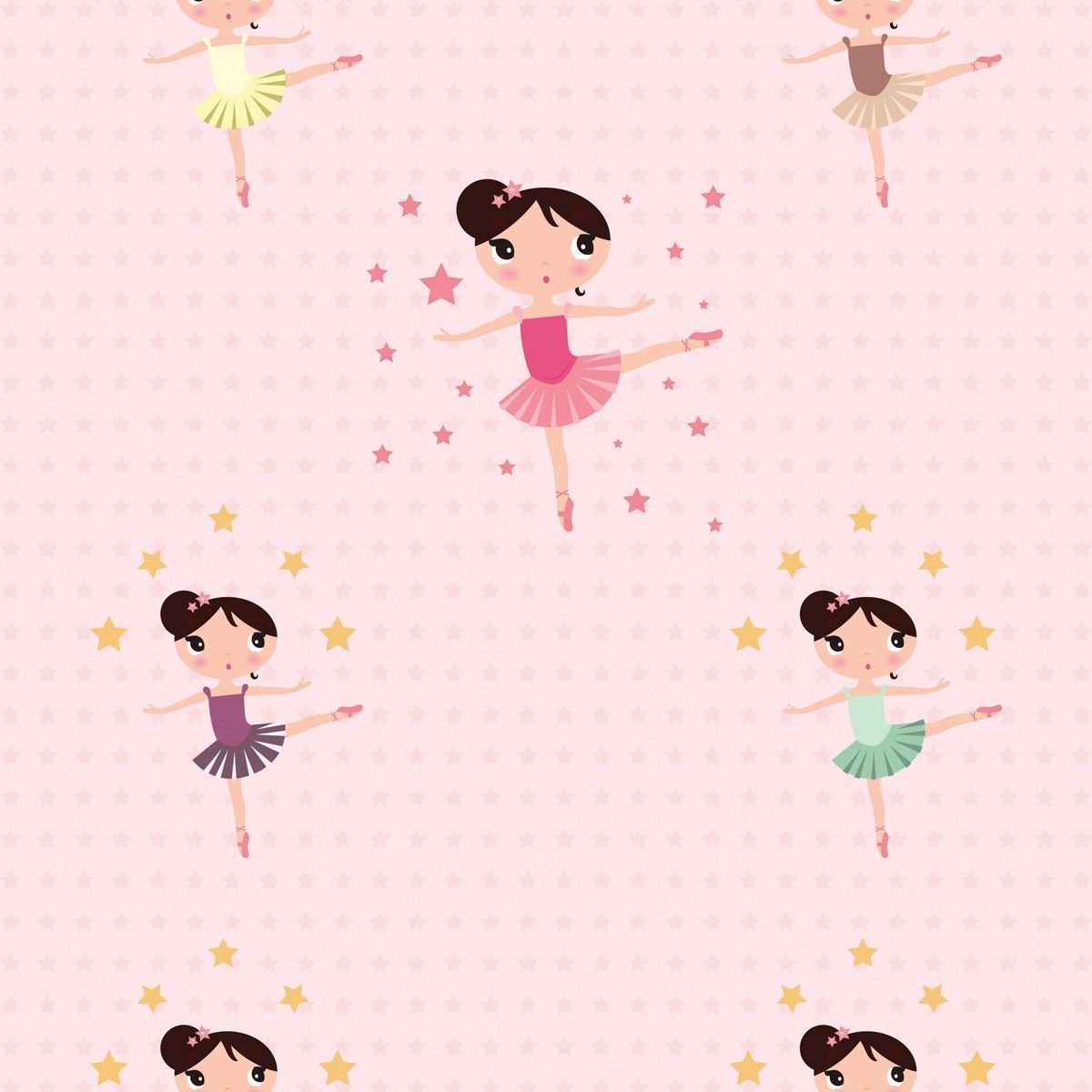 Papel de Parede Adesivo Menina Bailarina 8 - 3