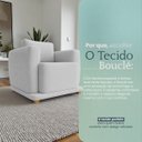 Ver imagem 5 de Poltrona Decorativa Bridge Clássica Bouclé Premium de Luxo para Sala Quarto Recepção Design Autoral