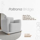 Ver imagem 6 de Poltrona Decorativa Bridge Clássica Bouclé Premium de Luxo para Sala Quarto Recepção Design Autoral