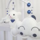 Ver imagem 3 de Mobile para Berço Musical Giratório Ovelha Balão Marinho