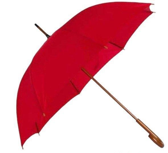 Guarda Chuva Grande Reforçado Voyagem Automático Vermelho