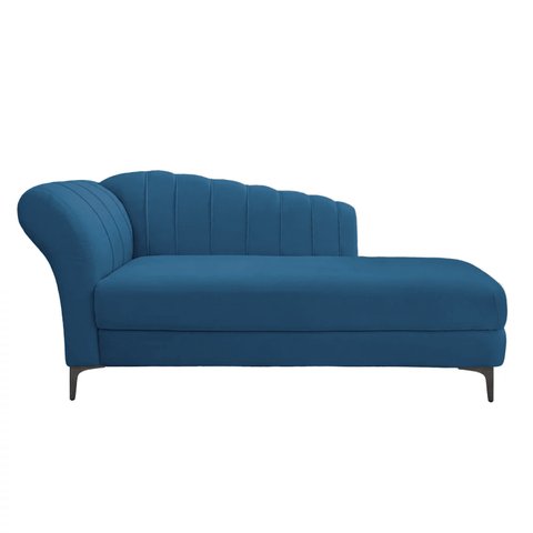Divã Dani 1,40m Suede Azul Royal - Dominic Decor