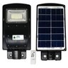 Luminária Solar Poste LED 50W Sensor Proximidade Controle Quintal Jardim Rua Kit 4 Unidades - 2