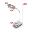 Ver imagem 3 de Luminária de Mesa LED Carregamento Sem Fio Induçao Celular Touch Articulavel 3 Cores