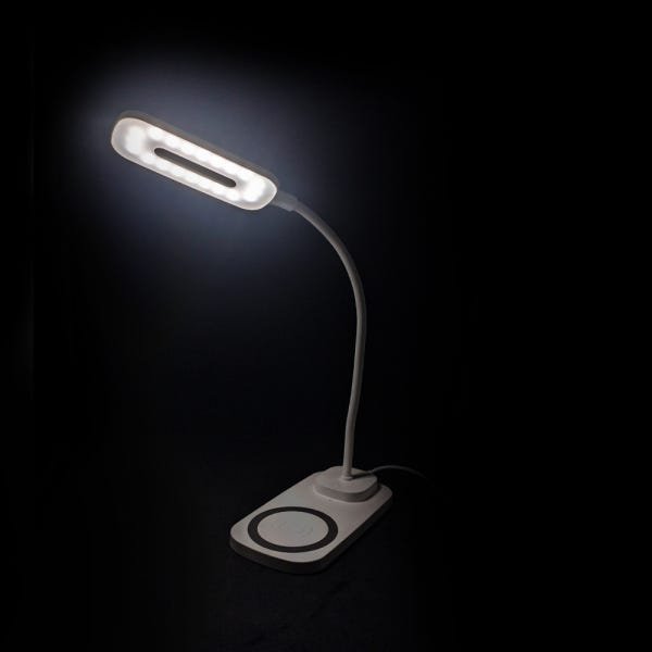 Luminária de Mesa LED Carregamento Sem Fio Induçao Celular Touch Articulavel 3 Cores - 6