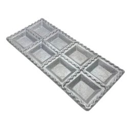 Forma Para Pastel Torteloni Ravioli Em Alumínio 8 Cavidades - 1
