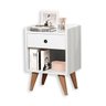 Conjunto 2 Mesa de Cabeceira Quarto Ldl-14478 1 Gav Pé Madeira - 2