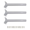 Ver imagem 2 de Suporte Luminária Solar Barra Poste Aço Rua Quintal Jardim Kit 3 Unidades