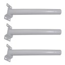 Ver imagem 1 de Suporte Luminária Solar Barra Poste Aço Rua Quintal Jardim Kit 3 Unidades