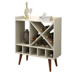 Adega Bar Aparador Acapulco Estilo Retrô Pés palito cor Off White - Comprar Móveis em Casa - 2