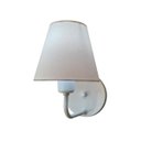 Ver imagem 2 de Arandela Clássica Branca Tecido Branco com Interruptor Uso Salas, Cabeceiras de Cama