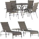 Ver imagem 1 de Kit Piscina Espreguiçadeiras Mesas Cadeiras Externa Alumínio