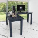 Ver imagem 7 de Mesa 150x150 em L Cozinha Jantar Grande Cor Preta Mel Clickforte Preto