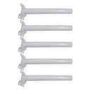 Ver imagem 1 de Suporte Luminária Solar Barra Poste Aço Rua Quintal Jardim Kit 5 Unidades