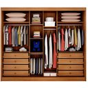 Ver imagem 3 de Guarda Roupa Casal Livorno 6 Portas 8 Gavetas Cinamomo Fendi - Novo Horizonte