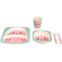 Ver imagem 1 de Kit Refeição Gatinho Buba Ref:13209 3 Meses+ Un Verde Água-rosa