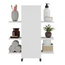 Ver imagem 4 de Gabinete Armário de Banheiro com Rodízios para Pia de Coluna Multimóveis MP5027 Branco