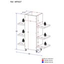 Ver imagem 3 de Gabinete Armário de Banheiro com Rodízios para Pia de Coluna Multimóveis MP5027 Branco