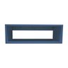 Kit 2 Unidades Mesa De Cabeceira Suspenso Criado Mudo Mdf Nicho Quarto 20x60x31cm - Azul - 5
