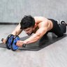 Aparelho Abdominal Lombar Ab Rolo Roda Com Apoio Fitness - 5