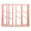 Ver imagem 1 de Janela Vitro de Madeira 100x120x7 Vidro Diagonal Sala Quarto