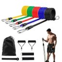 Ver imagem 2 de Kit Elástico Extensor 11 Peças Exercício Funcional Tubing