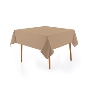 Toalha de Mesa Quadrada 8 Lugares Alamanda Marrom Karsten