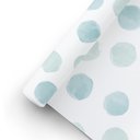 Ver imagem 2 de Papel de Parede Adesivo Infantil Bolinhas Azul 2,80m