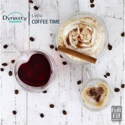 Jogo de 2 Xícaras Coração Parede Dupla em Vidro 150 ML - 2