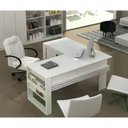 Ver imagem 3 de Mesa Escrivaninha Angular Para Escritorio Me4145 Branco