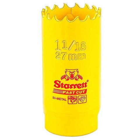 Serra Copo Bimetal Fast Cut 27 Mm1.1/16" - Starrett Fch0116-g