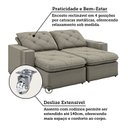 Ver mais imagens de Sofá Retrátil e Reclinável 3 Lugares 230cm Veraguas Yescasa
