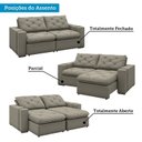 Ver imagem 5 de Sofá Retrátil e Reclinável 3 Lugares 230cm Veraguas Yescasa
