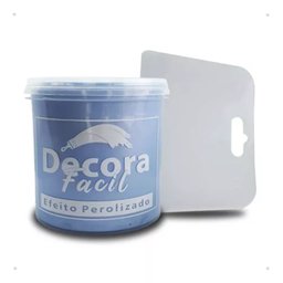Cimento Queimado com Efeito Perolizado Decora Fácil 1kg - Baby Blue - 2