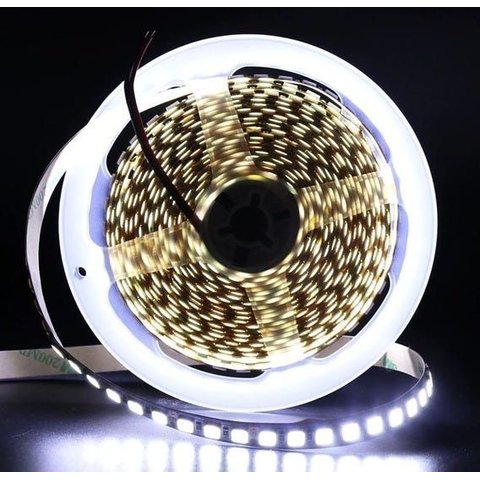 Fita Led 3528 120 Led's 5 Metros Profissional Ip20 12v 14,4w Branco Frio 6500k