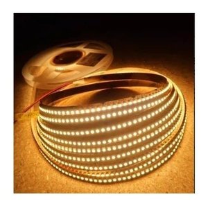 Fita Led 3528 240 Led's 5 Metros Profissional Ip20 12v 18w Branco Quente 2800k