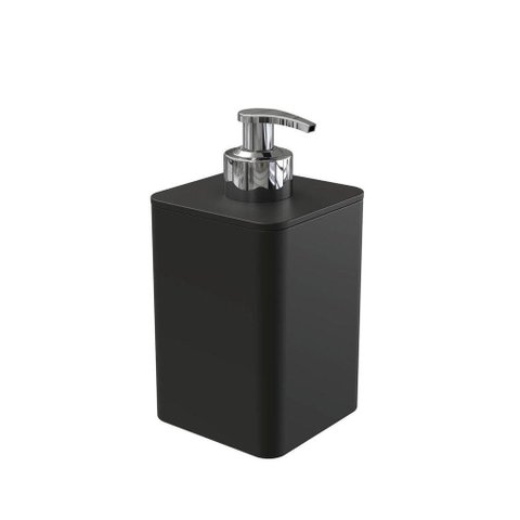 Dispenser para Detergente e Sabonete Líquido com Válvula Cromada - Stolf Preto