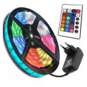 Ver imagem 1 de Fita Led 5050 Rgb Colorida 300 Led 12w / Metro sem Silicone Ip20 Rolo 5 Metros 12v + Fonte 2.5a