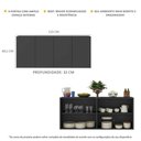 Ver imagem 4 de Aparador Buffet 4 portas Alemanha Multimóveis BR3555