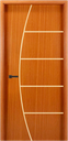 Ver imagem 3 de Folha de Porta em Madeira Frisada 2 210x80 Gitale Portas: Mogno/ 210x80cm