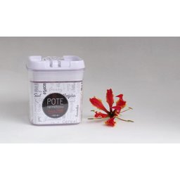 Kit 5 Pote Hermético Acrílico Quadrado Transparente - 6