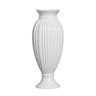 Vaso Longo Para Flores - Vaso Branco Grande de Cerâmica - 1