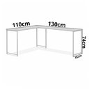 Ver imagem 5 de Kit Mesa L sem Prateleira + Estante 3 Prateleiras
