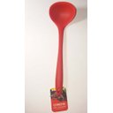 Ver imagem 6 de Kit 5 Utensílios De Silicone Colher Vazada Raspador Concha Espatula - Vermelho